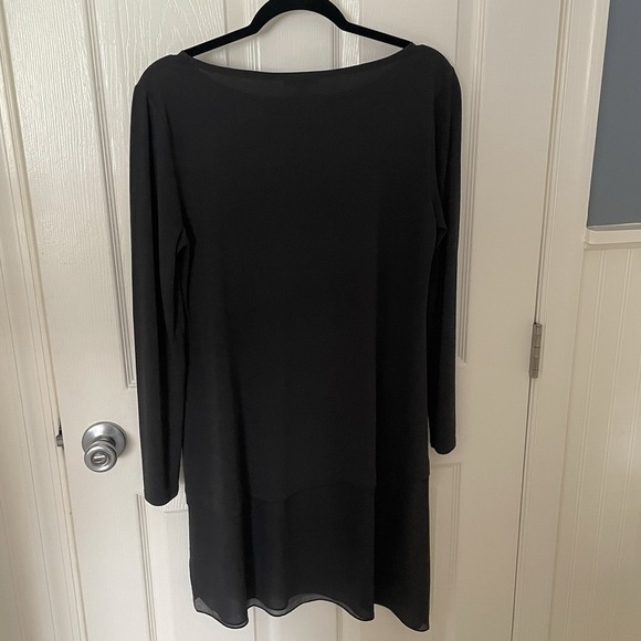 Eileen Fisher Ballet Neck Silk Jersey Dress Tunic Shirt GRAY Size Small - Picture 5 of 11